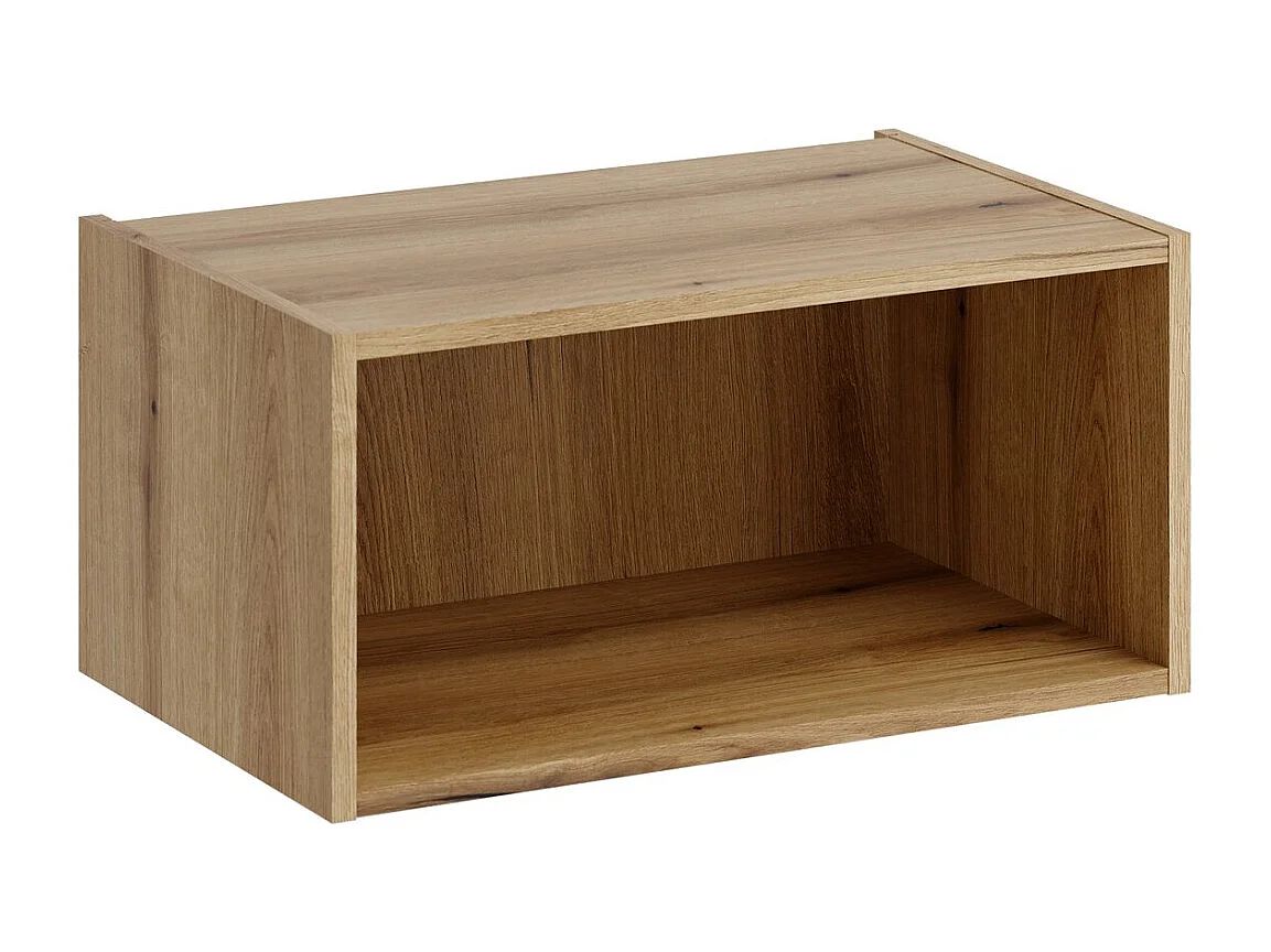 Meuble de rangement salle de bain VANO 60 cm chêne suspendu avec niche