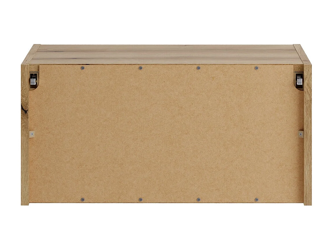 Meuble de rangement salle de bain VANO 60 cm chêne suspendu avec niche