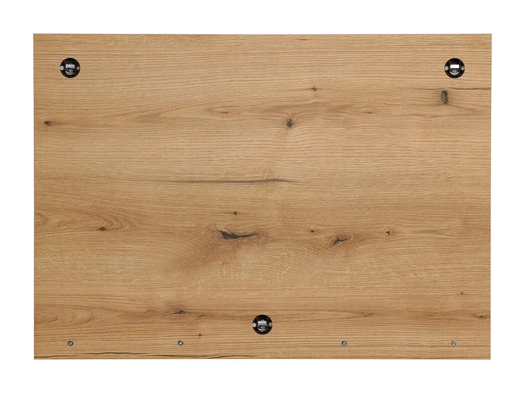 Miroir salle de bain VANO 80 cm rectangulaire – miroir avec tablette chêne pratique et design