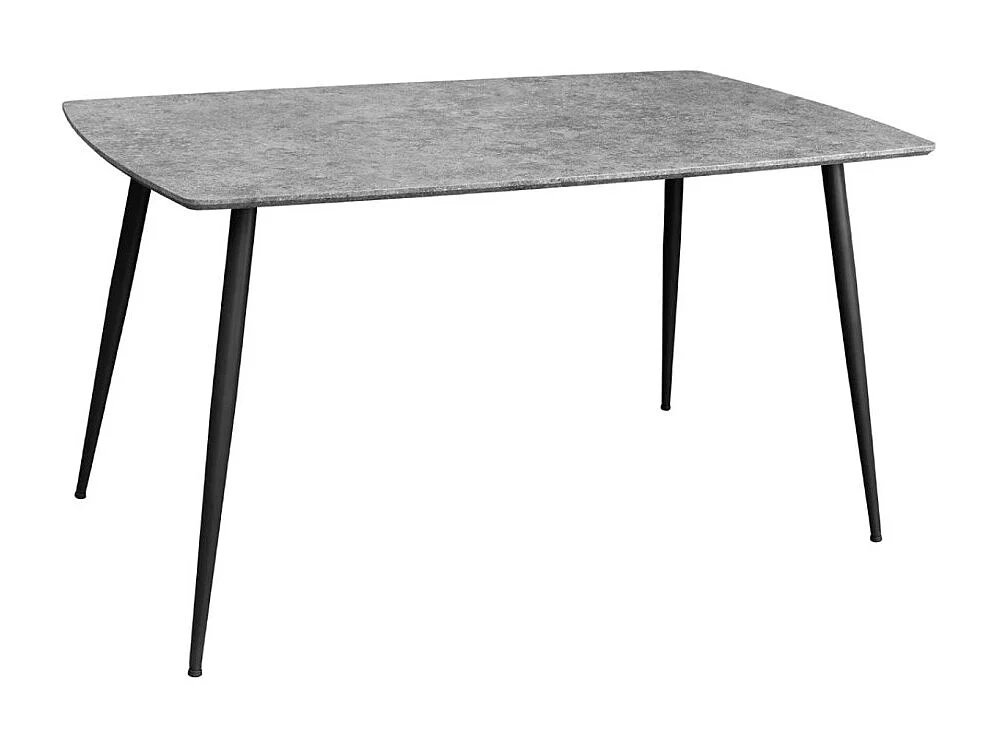 Table de salle à manger CALDERO 120 cm – Table contemporaine aspect pierre et métal