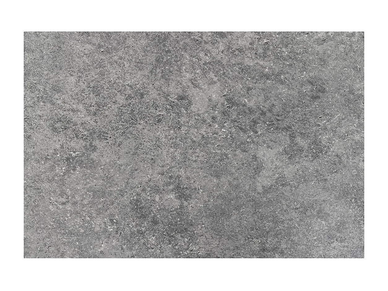 Table de salle à manger CALDERO 120 cm – Table contemporaine aspect pierre et métal