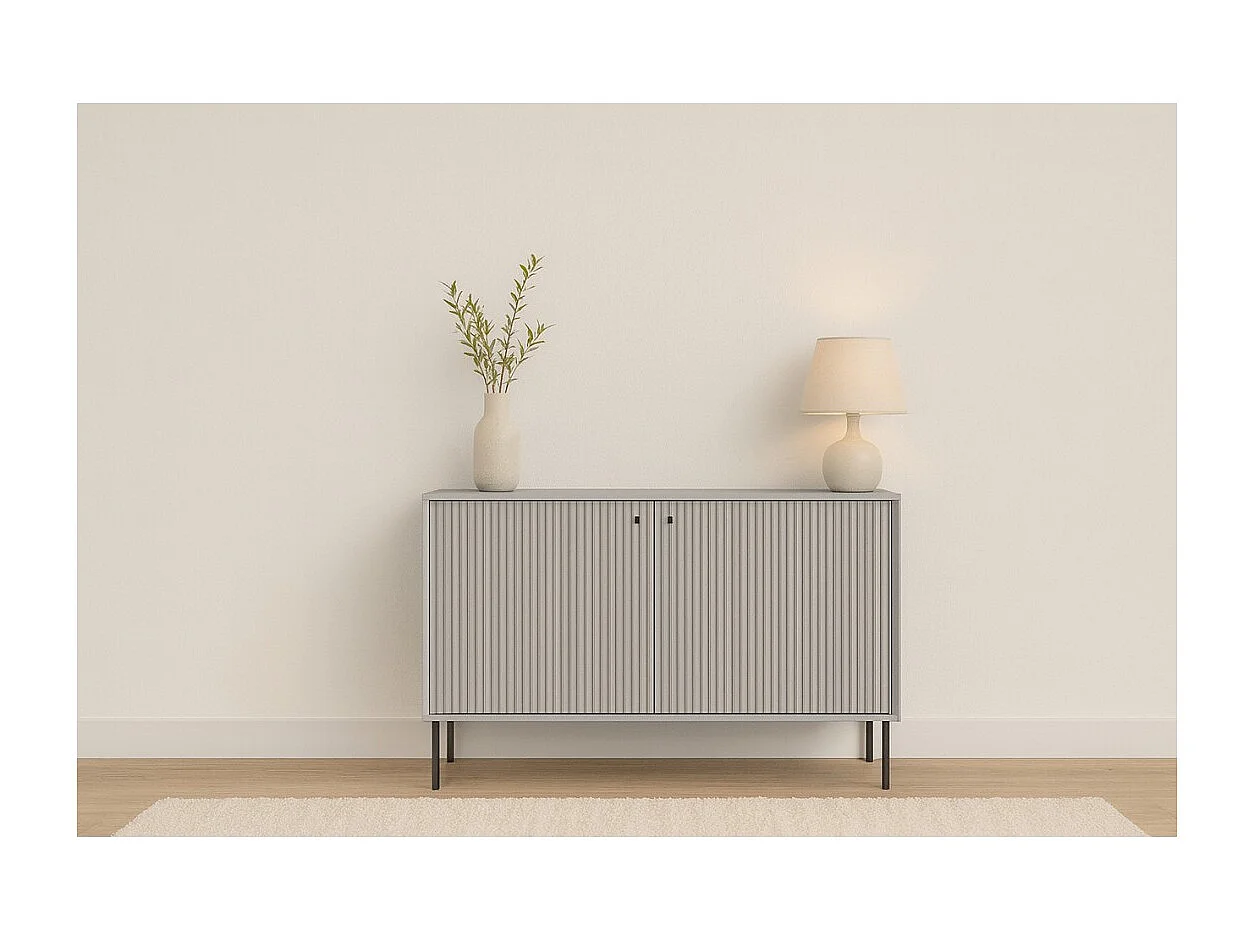 Buffet ISIS – 2 portes – Gris – 105x89x41