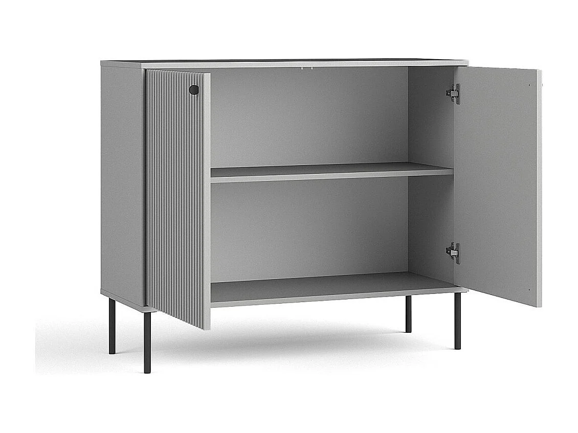 Buffet ISIS – 2 portes – Gris – 105x89x41