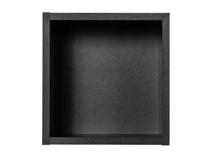 Cube de rangement VANO – Oberfläche in Mattschwarz – L26 × B21 × H27 cm – Zum Aufhängen – Kompaktformat