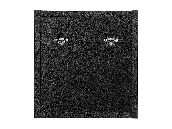 Cube de rangement VANO – Oberfläche in Mattschwarz – L26 × B21 × H27 cm – Zum Aufhängen – Kompaktformat