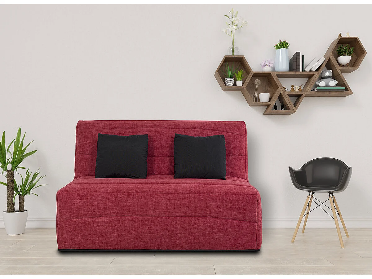 Banquette SL NOAH 160 x 200, cape framboise