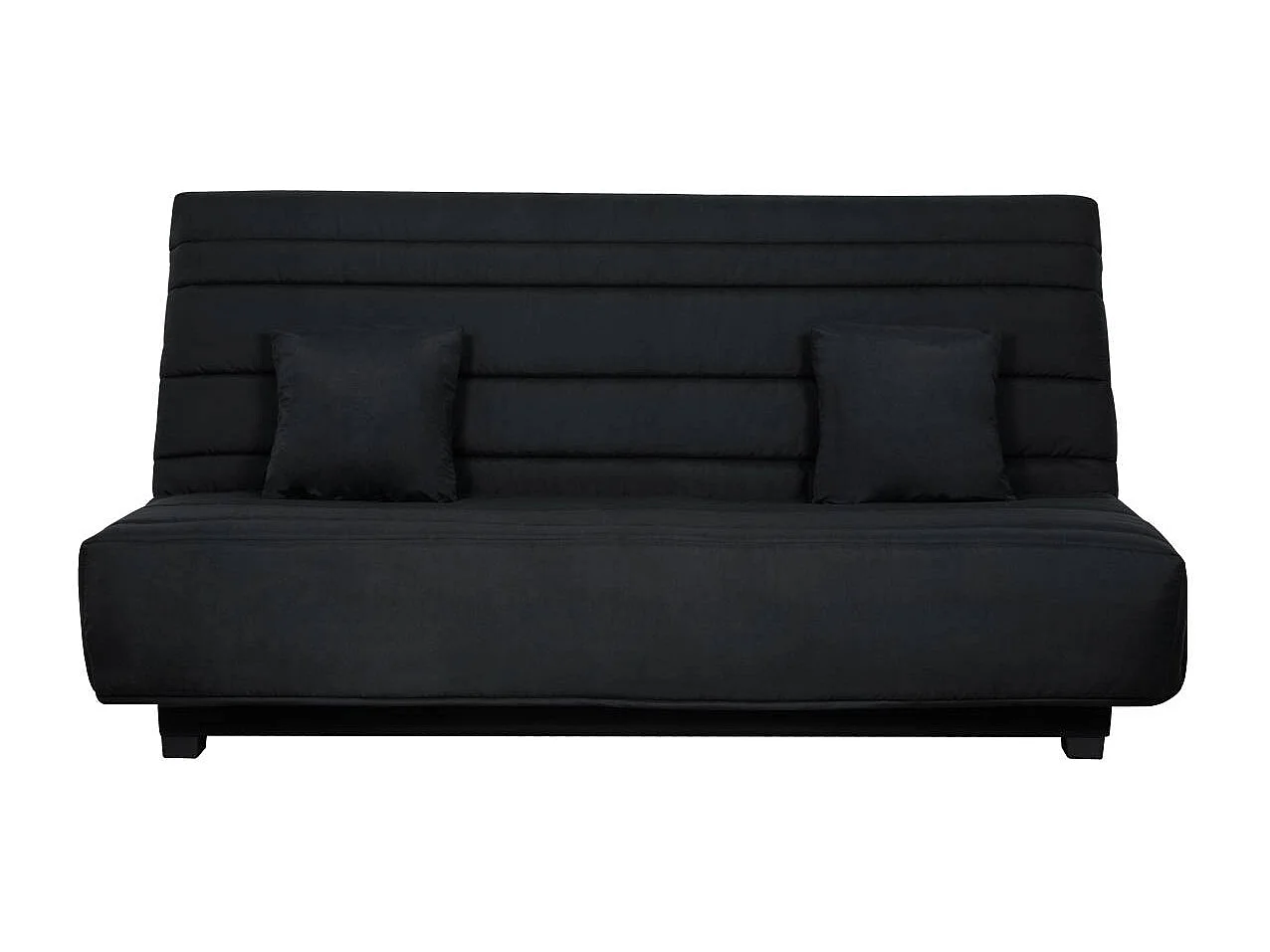 Banquette CC ORLANDO 130 x 190, matelas Dunlopillo, pearl noir