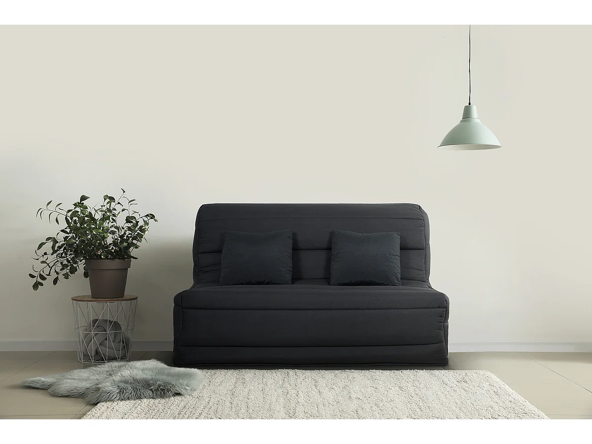 Banquette BZ CECILIA 140 x 190, pearl noir