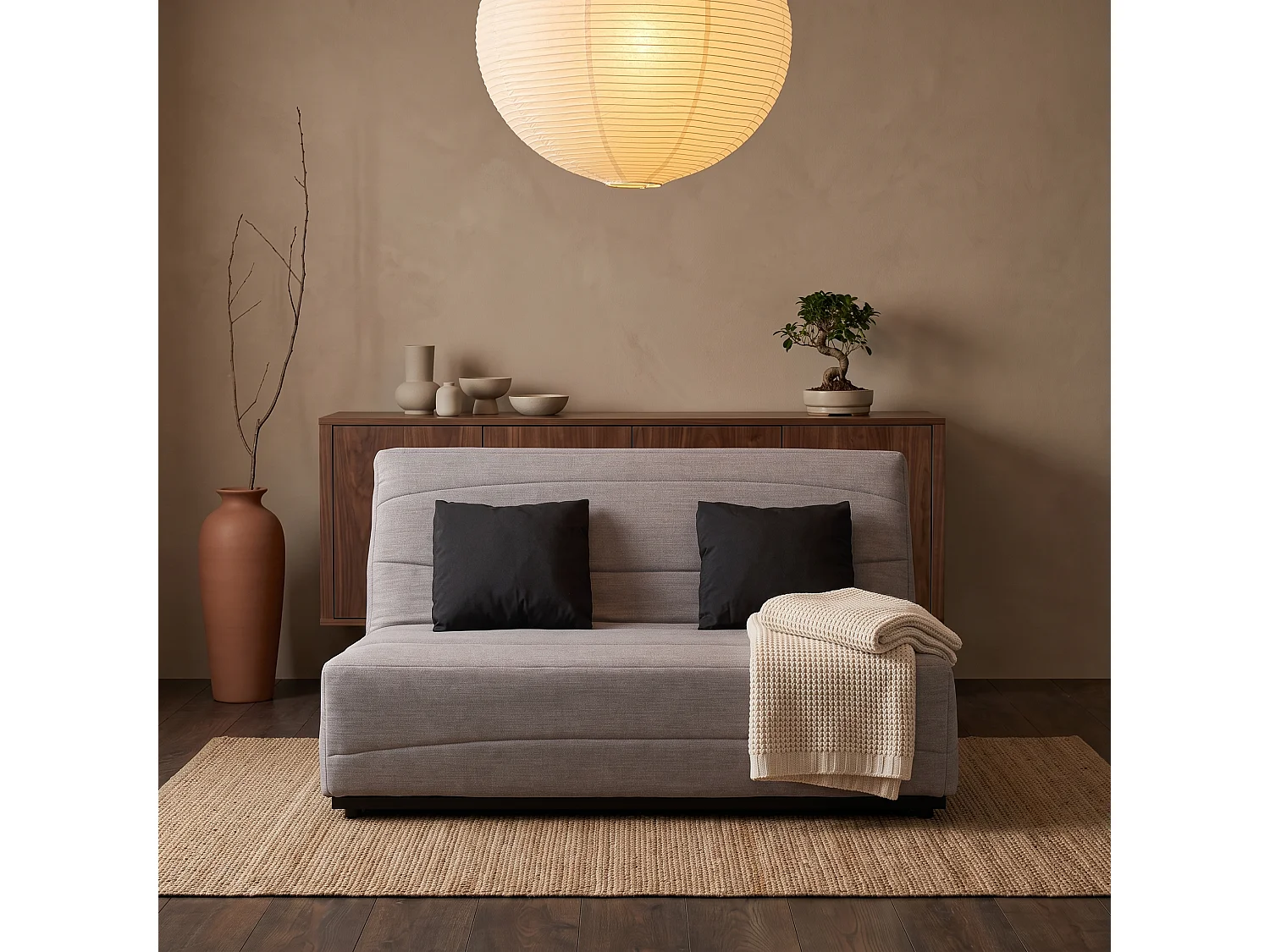 Banquette SL ESTEBAN 160 x 200, cape gris