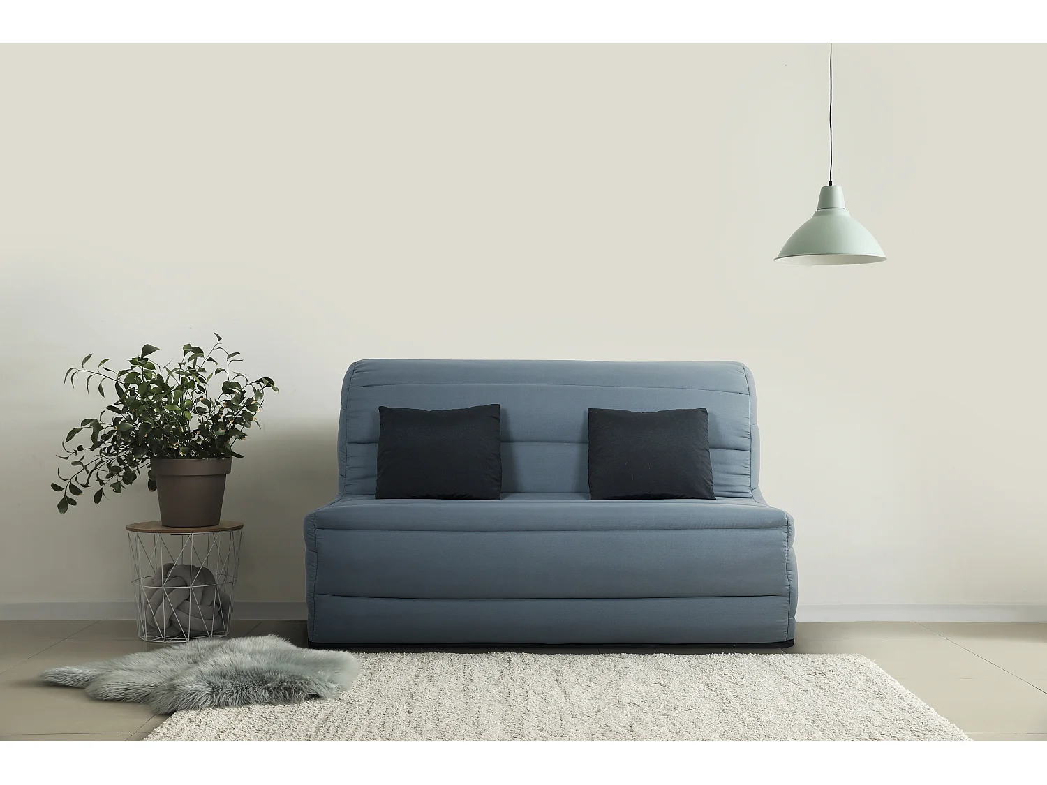 Banquette BZ OLIVIA 140 x 190, pearl gris