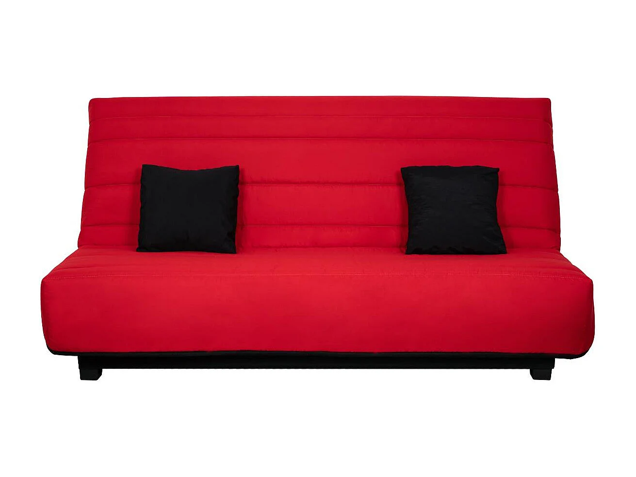 Banquette CC ORLANDO 130x190, matelas Dunlopillo, rouge