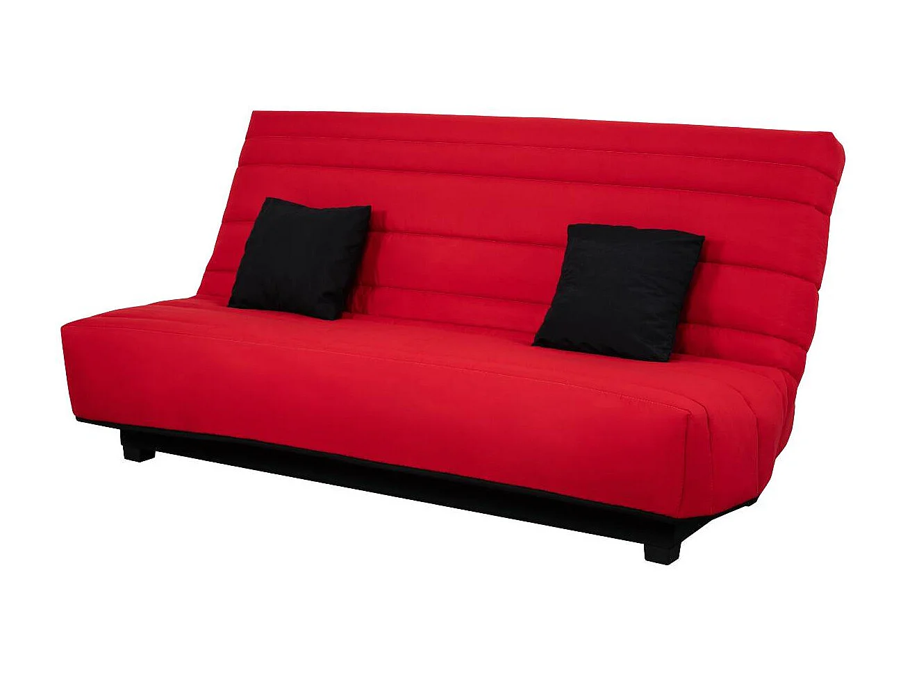 Banquette CC ORLANDO 130x190, matelas Dunlopillo, rouge