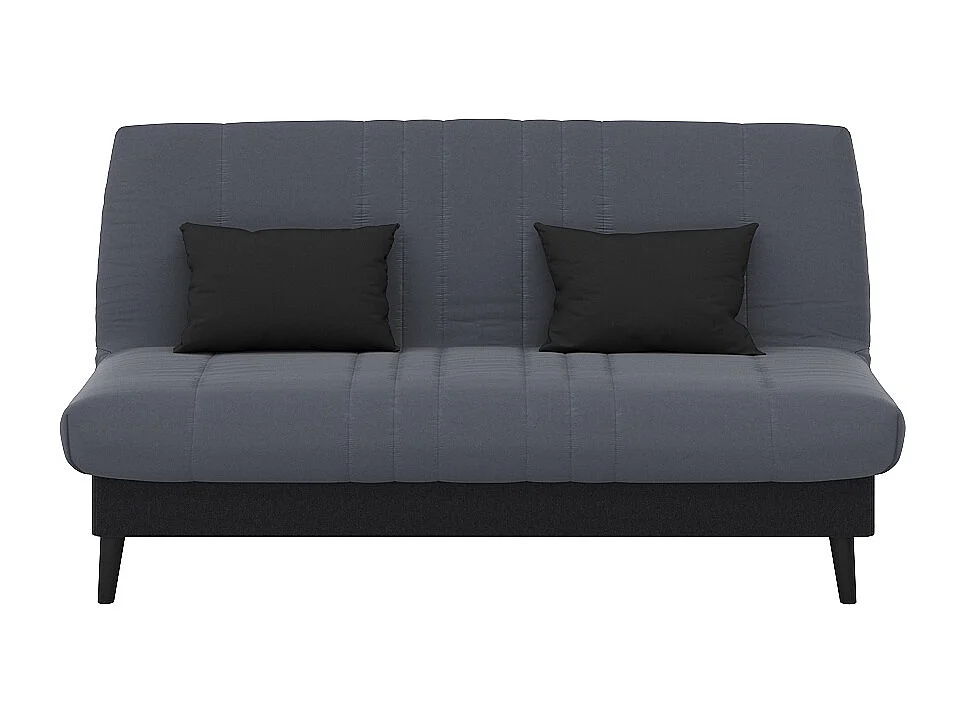 Banquette convertible Elios clic clac, couchage 130 x 190 avec rangement intégré + 2 coussins OFFERTS, Pearl Gris