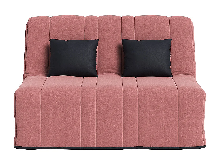 Banquette convertible GAIA BZ , couchage 160x200, avec 2 coussins OFFERTS, Rose