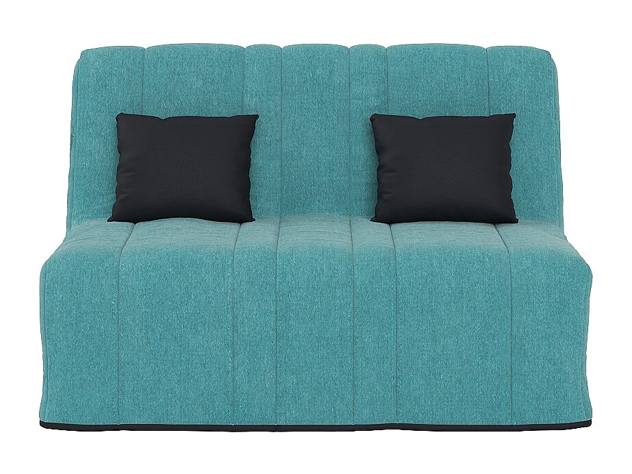 Banquette convertible GAIA BZ , couchage 160x200, avec 2 coussins OFFERTS, Turquoise