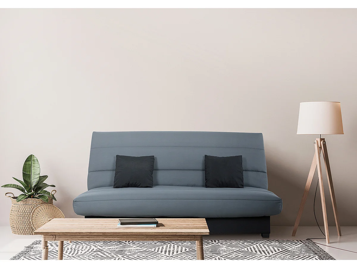 Banquette Clic clac CECILIA 130 x 190, pearl gris