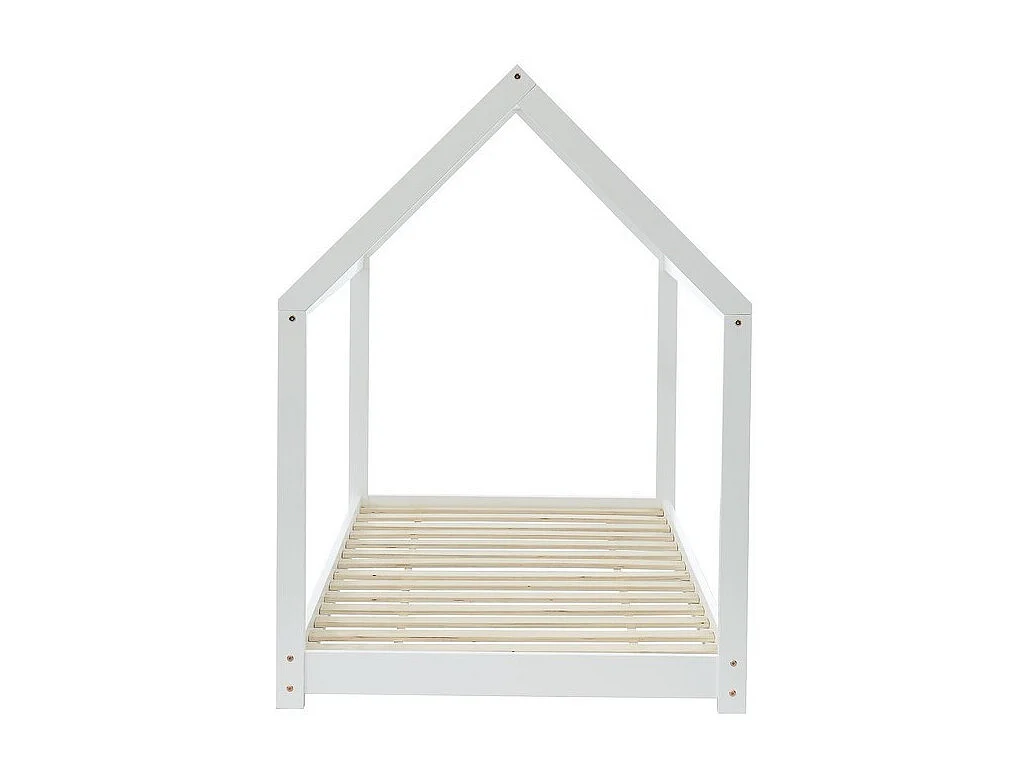 Lit enfant cabane TINY  pin blanc  70x140 sommier inclus
