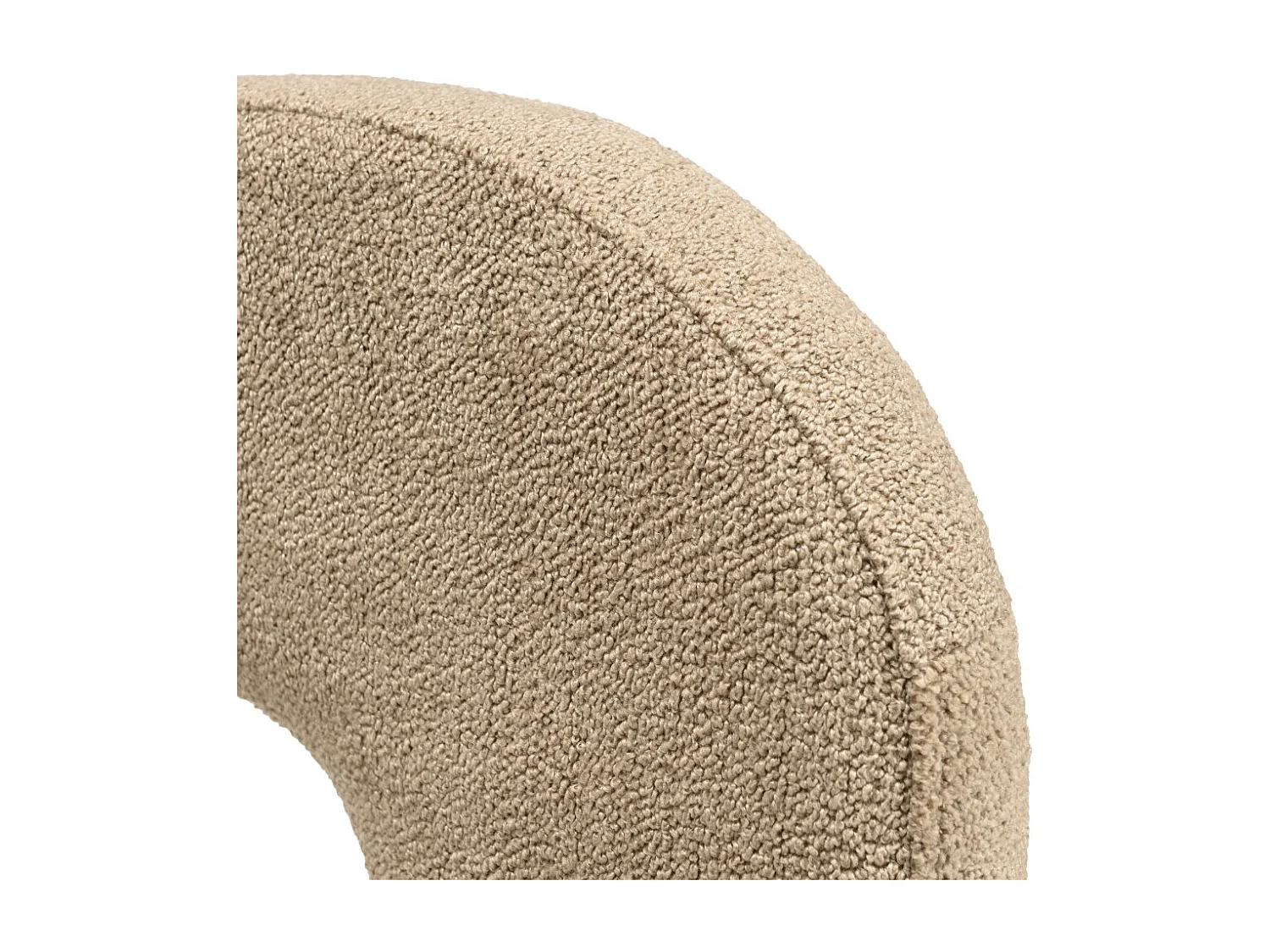 AGATHE - Fauteuil design en tissu beige
