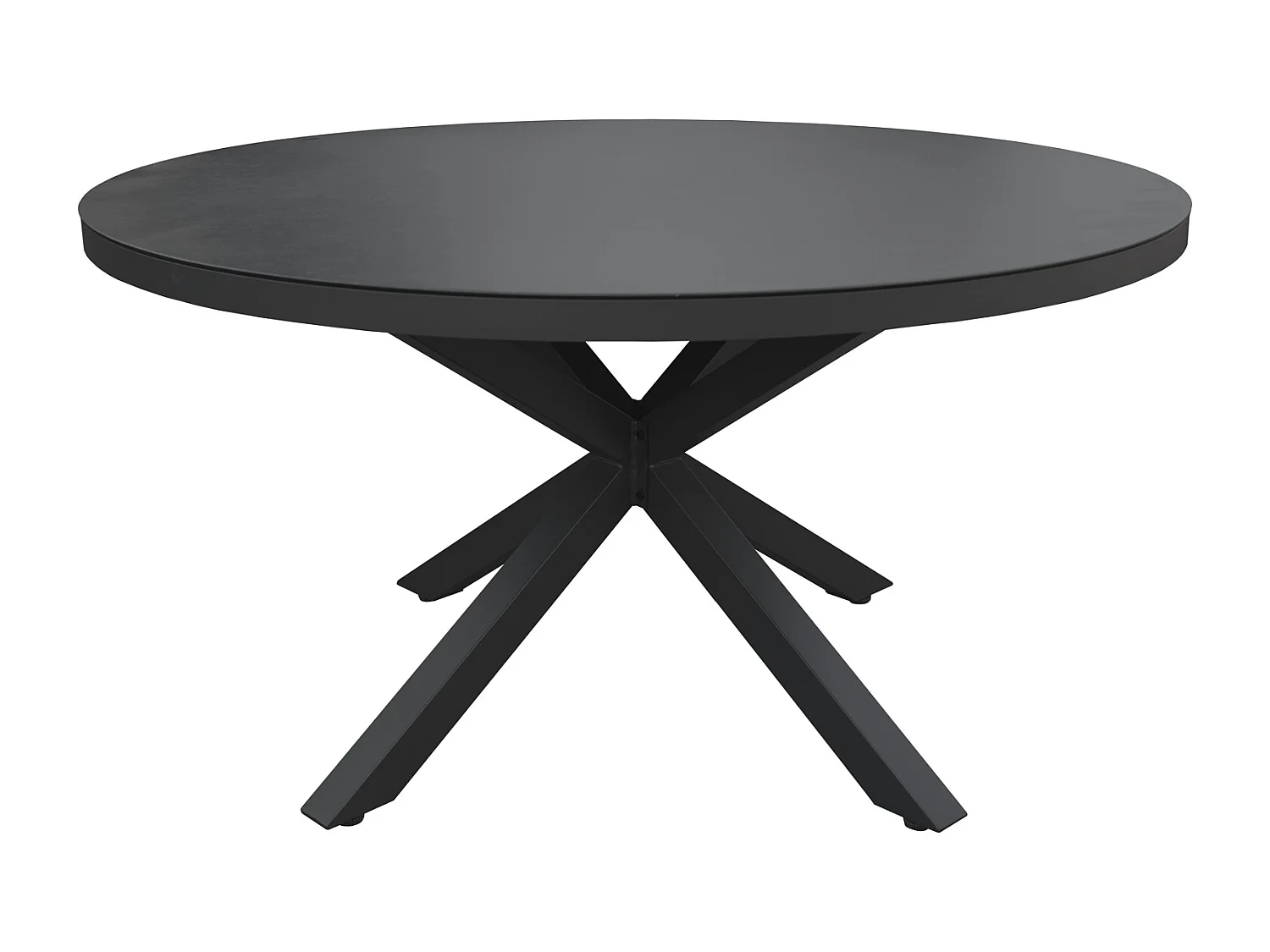 6-persoons grijs textilene GIALOVA tuinmeubelset - antraciet aluminium