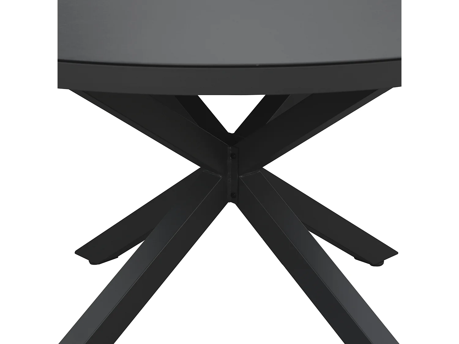 6-persoons grijs textilene GIALOVA tuinmeubelset - antraciet aluminium