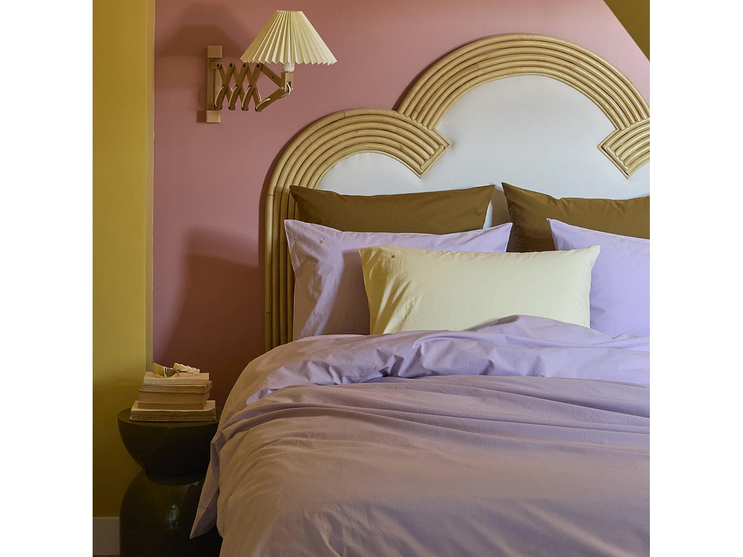 Housse de couette Céleste lilas 140 x 200 cm La Cerise sur le Gâteau