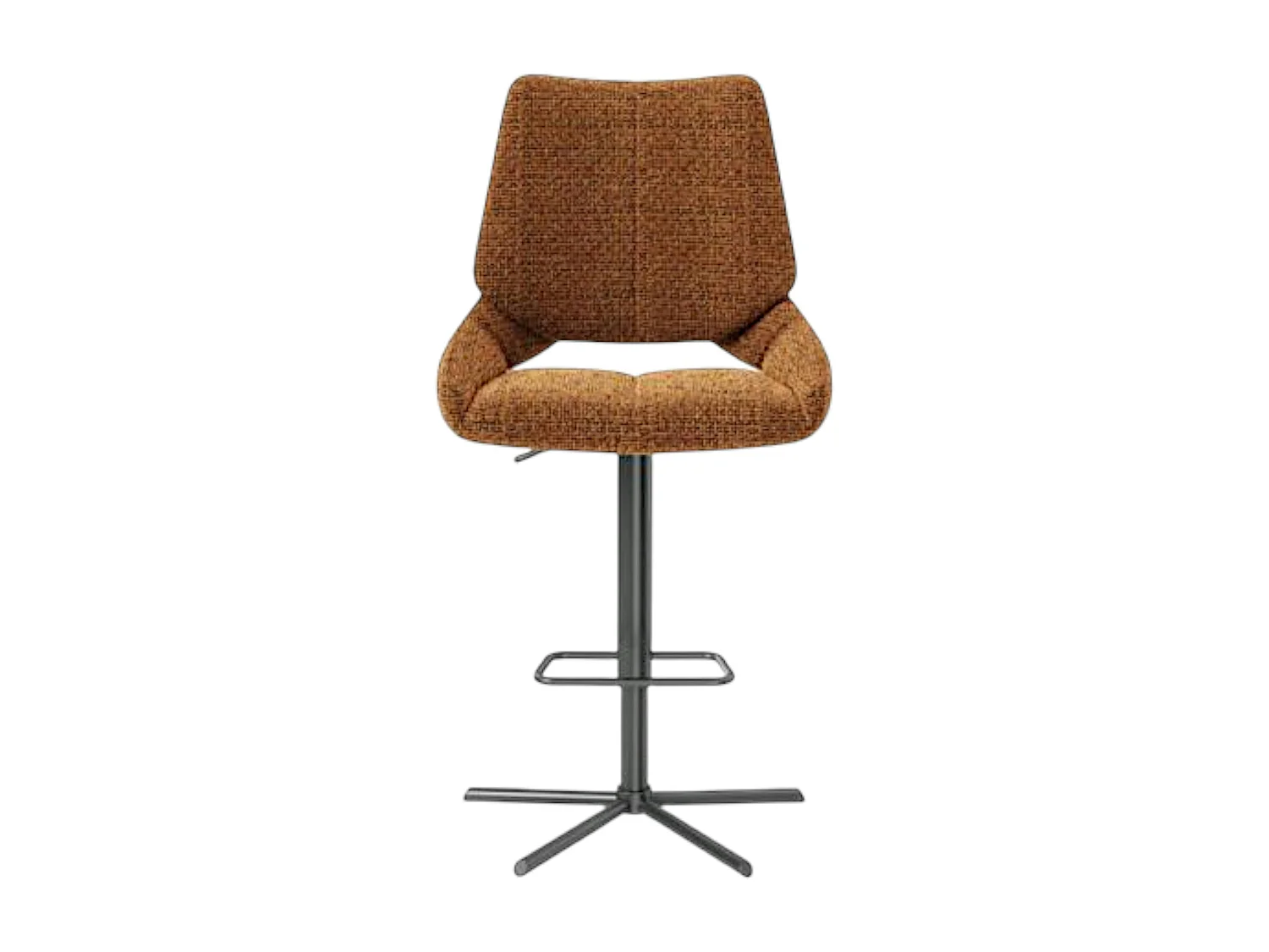 Chaise de bar réglable rouille assise baquet (lot de 2) LIGURIE