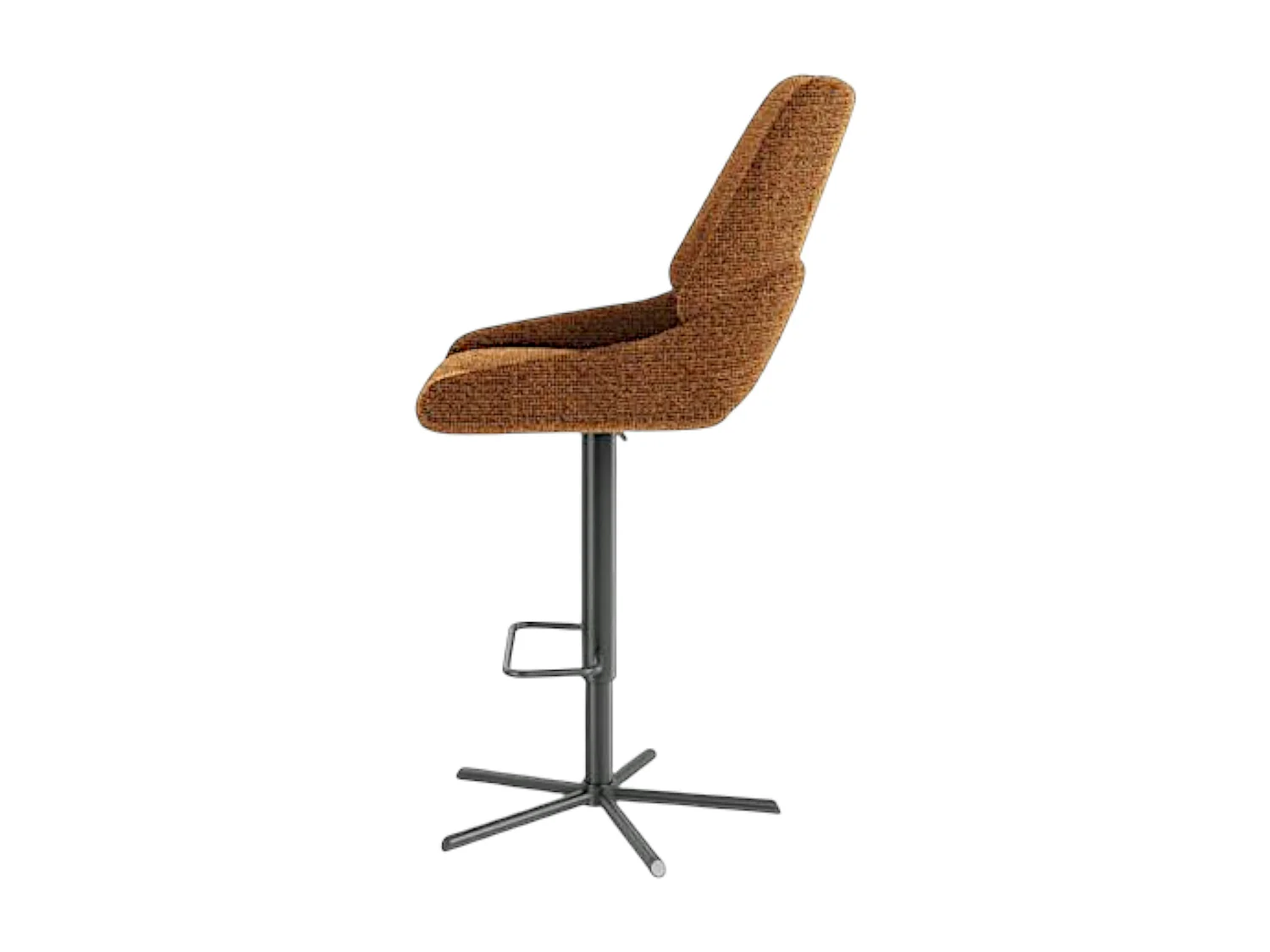 Chaise de bar réglable rouille assise baquet (lot de 2) LIGURIE