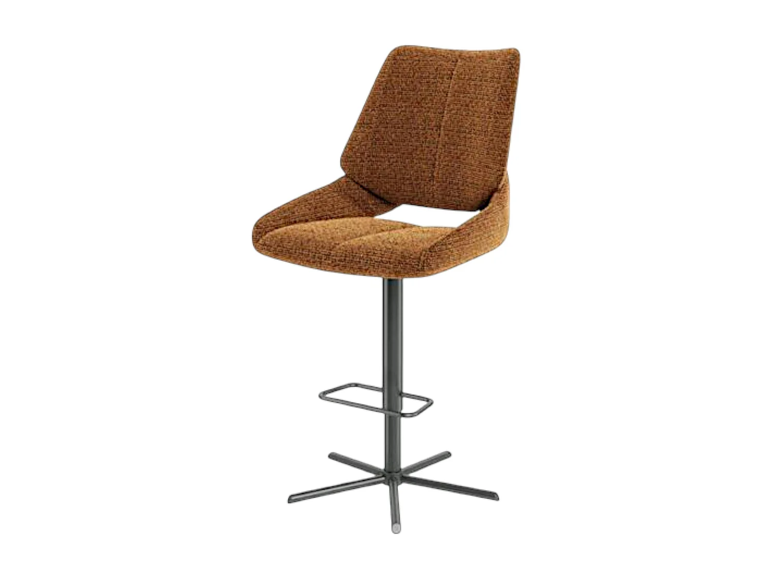 Chaise de bar réglable rouille assise baquet (lot de 2) LIGURIE