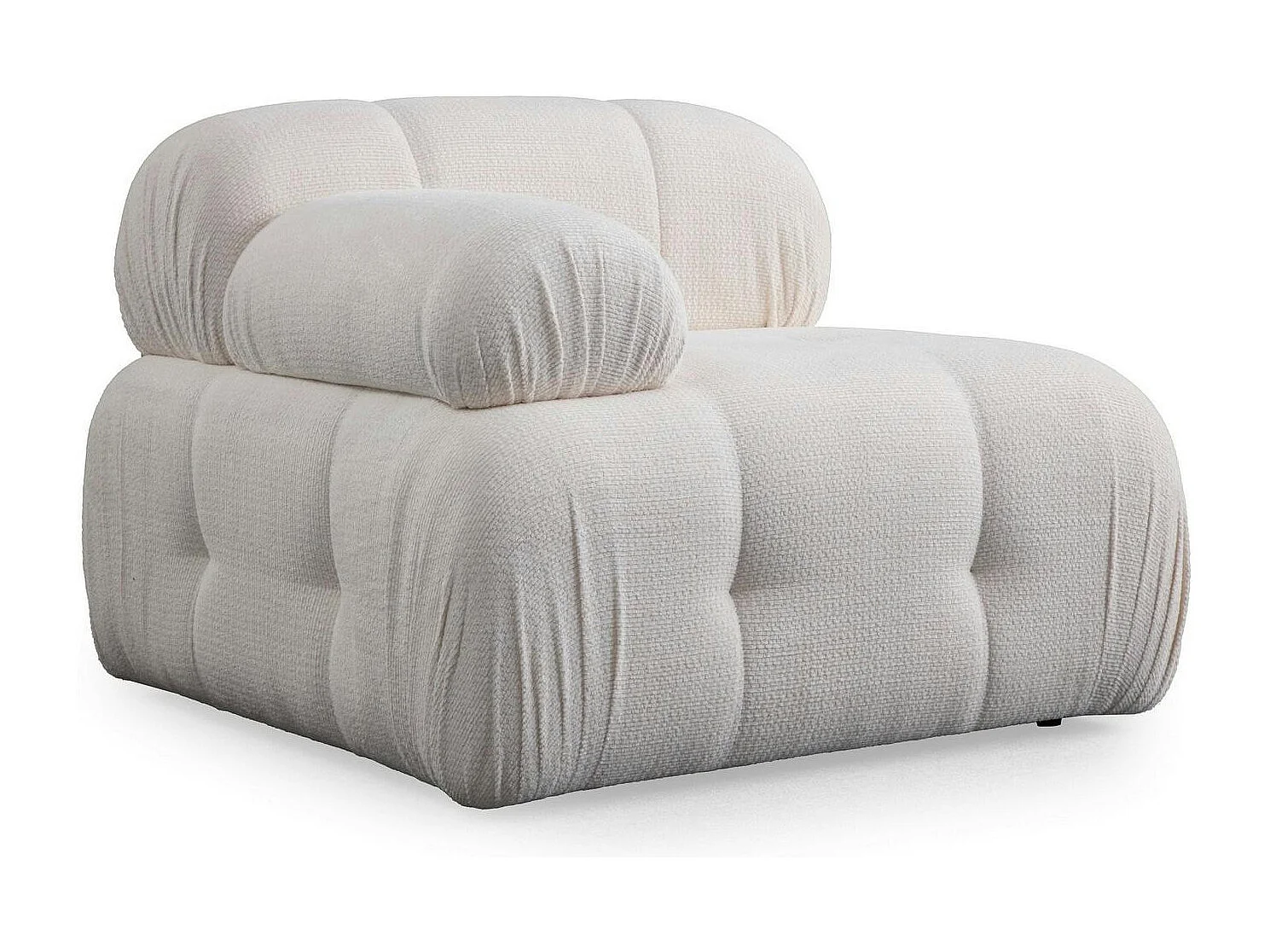 Canapé modulable 2 places blanc, assise profonde 190 cm ICA