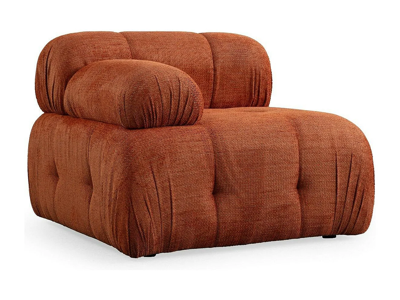 Canapé modulable 2 places rouille, assise profonde 190 cm ICA