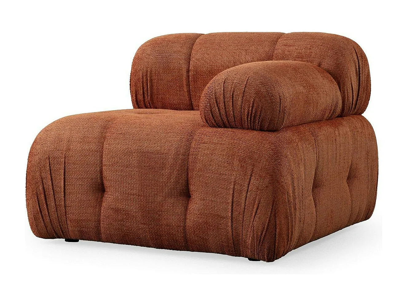 Canapé modulable 2 places rouille, assise profonde 190 cm ICA