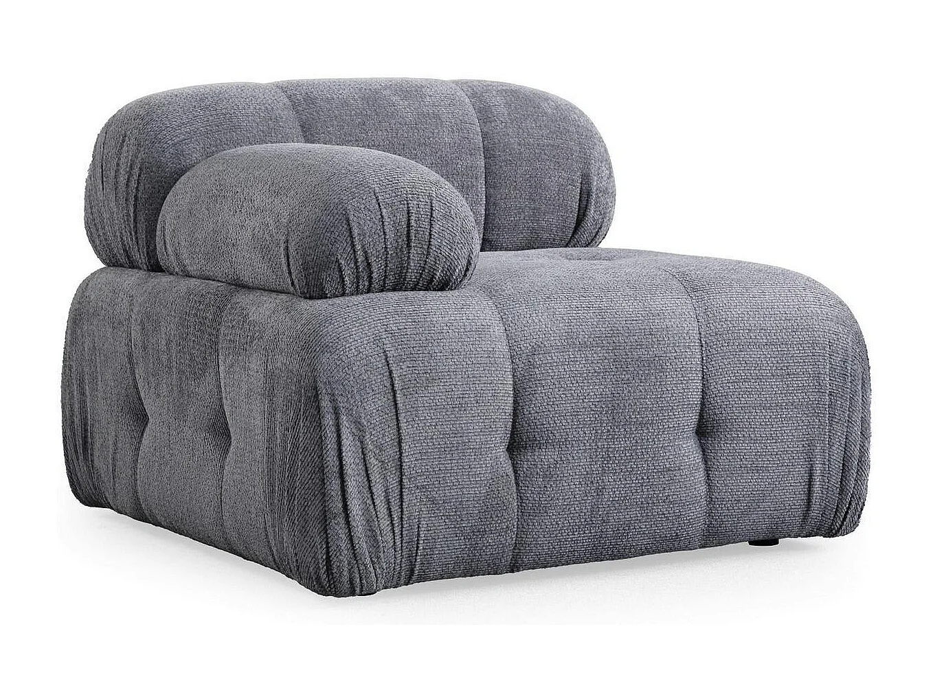 Canapé modulable 2 places gris, assise profonde 190 cm ICA