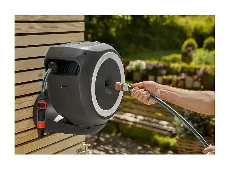 GARDENA Dévidoir automatique mural RollUp S 15 m