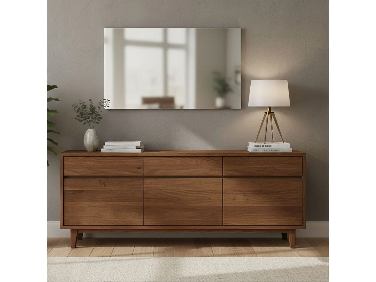 Miroir rectangulaire 60x90cm chant noir - FEODOR