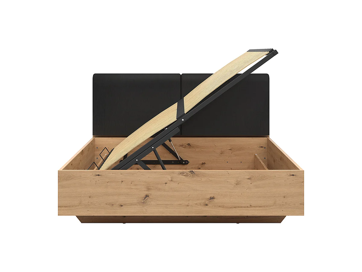 Boxseng 160x200 med sideåbning og lamelbund Mao Bois