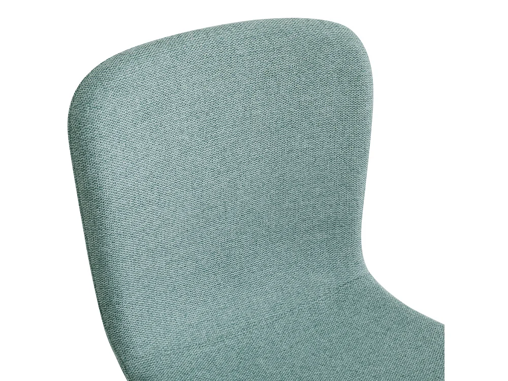 Gaston - Lot de 2 chaises en tissu piètement effet bois - Vert