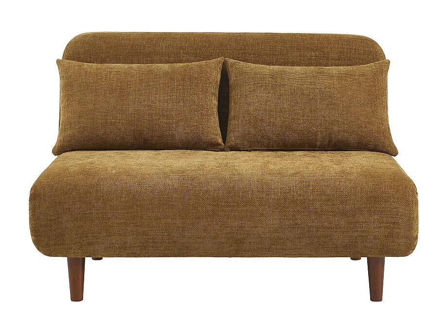 Nella - Canapé convertible 2 places en tissu - Bronze