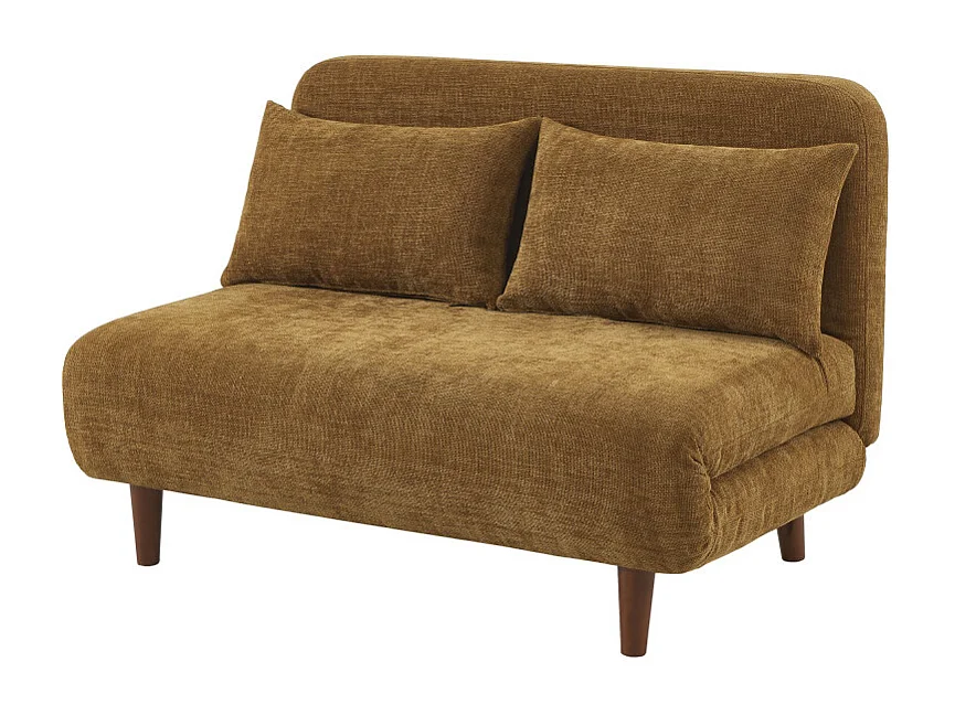 Nella - Canapé convertible 2 places en tissu - Bronze