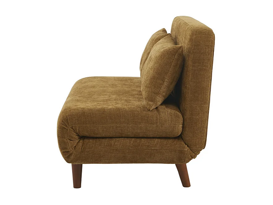 Nella - Canapé convertible 2 places en tissu - Bronze