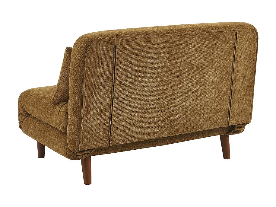 Nella - Canapé convertible 2 places en tissu - Bronze