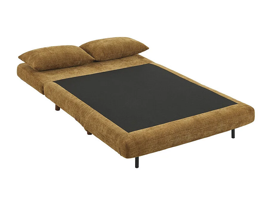 Nella - Canapé convertible 2 places en tissu - Bronze