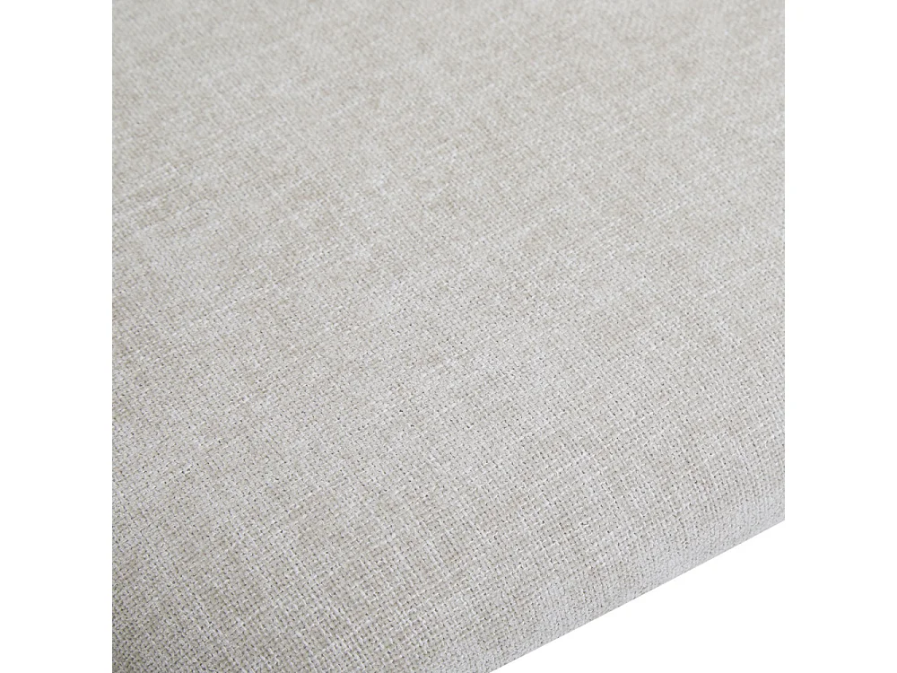 Leon - Lot de 2 fauteuils de table en tissu et métal - Beige