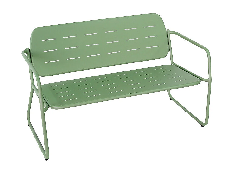 Zaro - Salon de jardin 4 places en métal - Vert