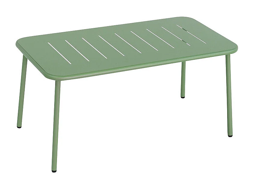 Zaro - Salon de jardin 4 places en métal - Vert