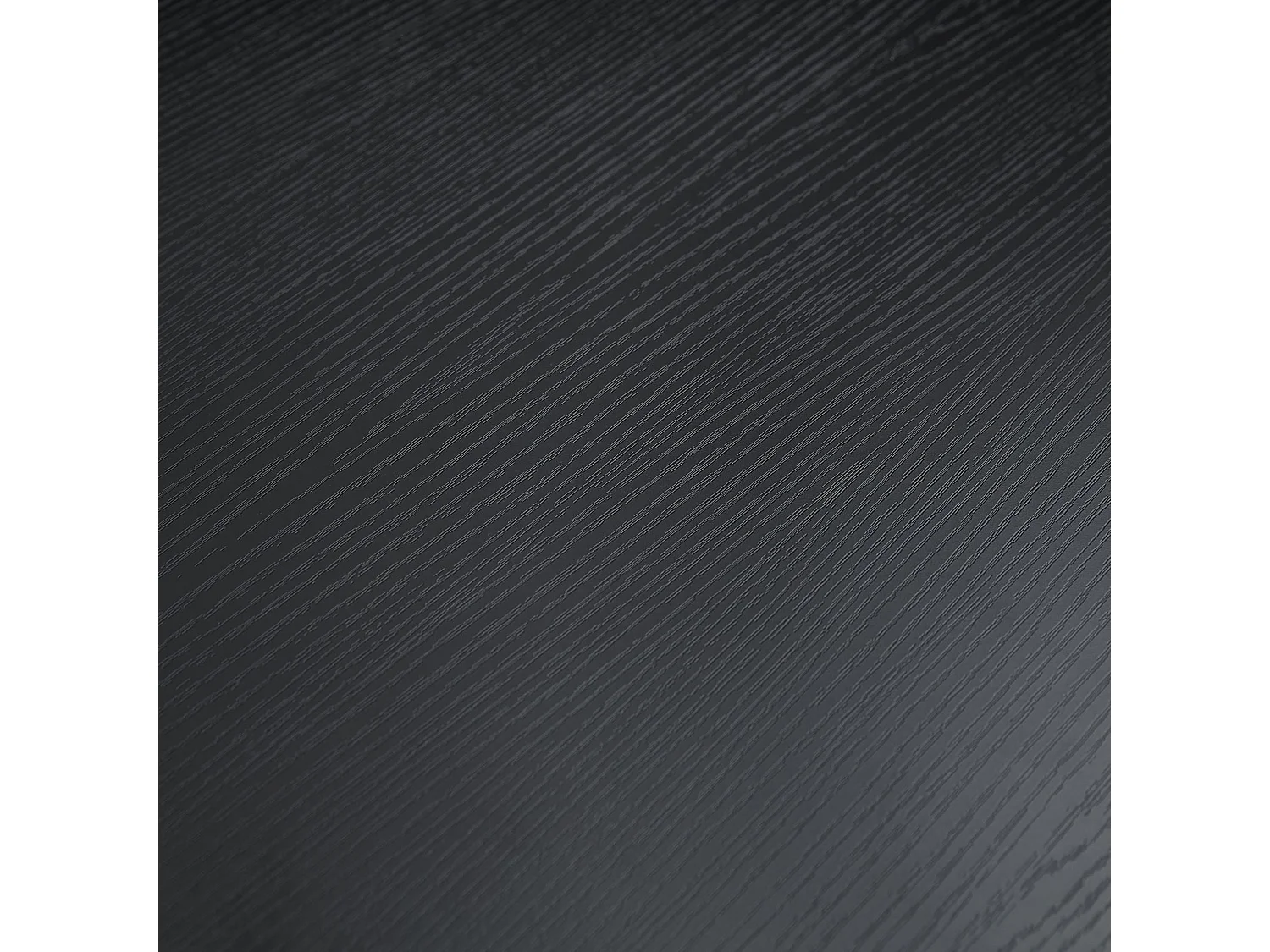 Table à Manger LESINA Rectangulaire L 160 cm pour 6 Personnes, Design Moderne avec Plateau Aspect Bois Noir et Pieds Métalliques