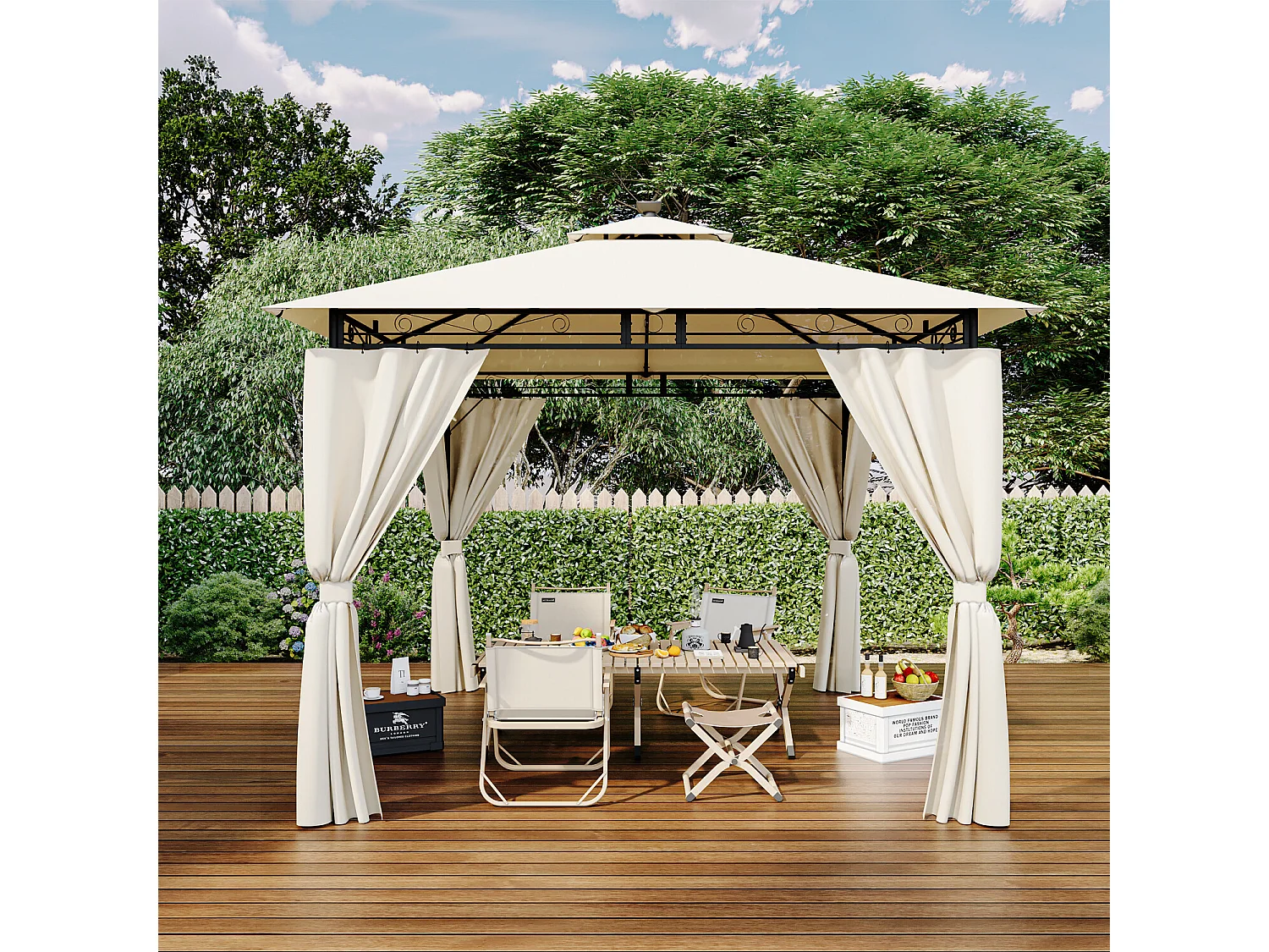 Pavillon imperméable, pavillon de jardin pop-up