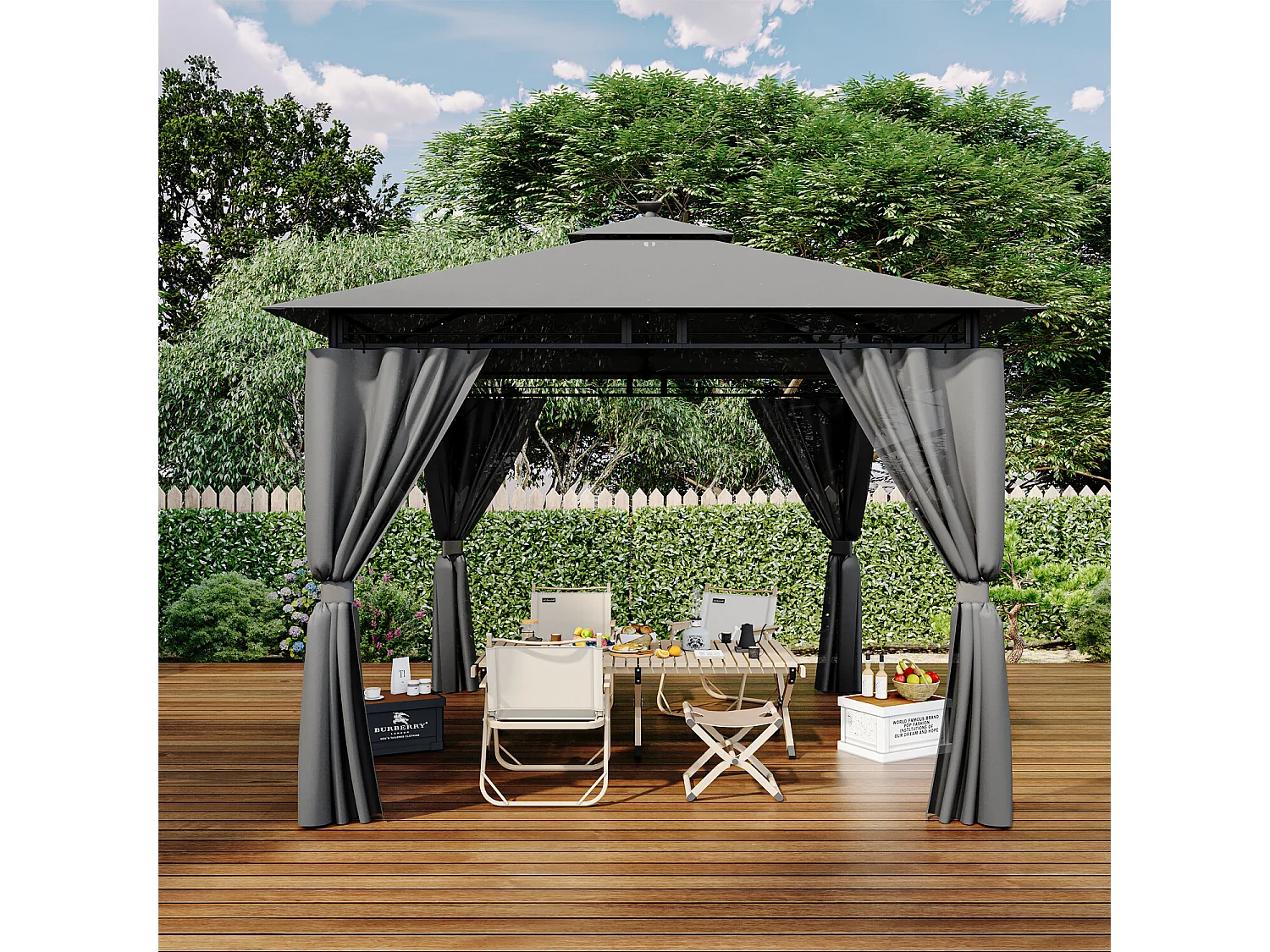 Pavillon imperméable, pavillon de jardin pop-up