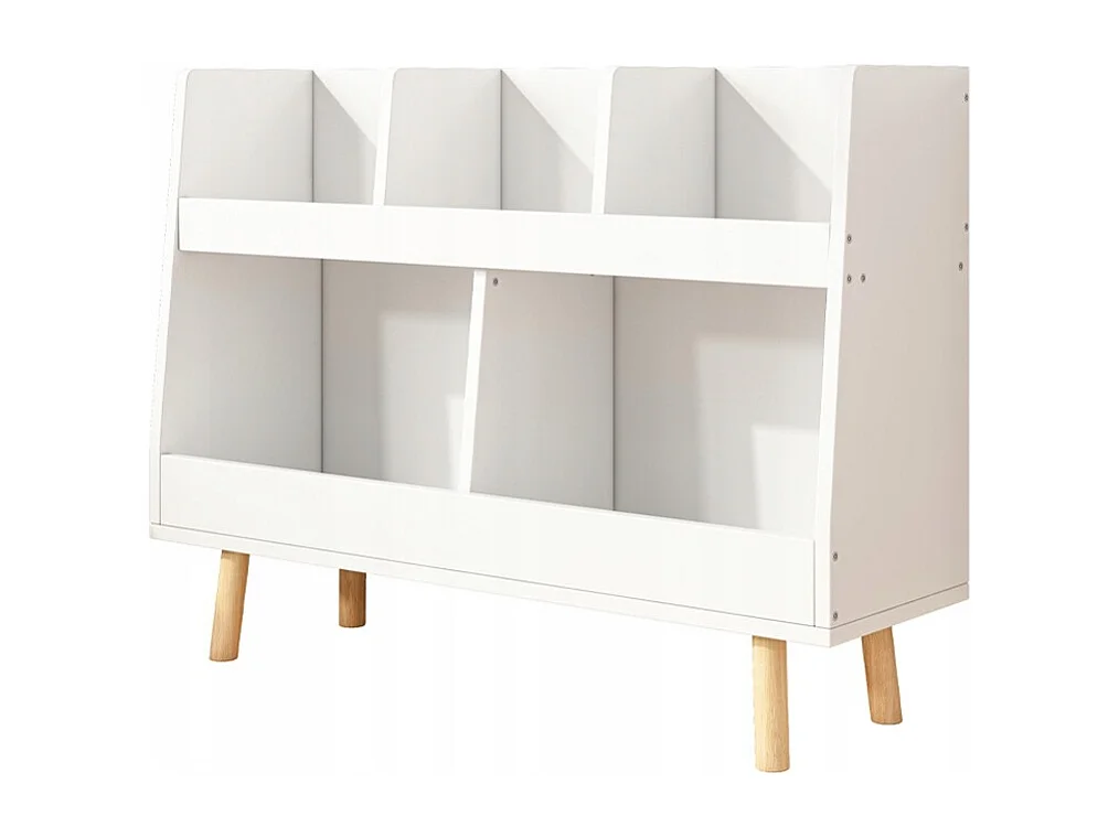 Regał na książki gazety dla dzieci szafka zabawki stojąca biblioteczka 80cm