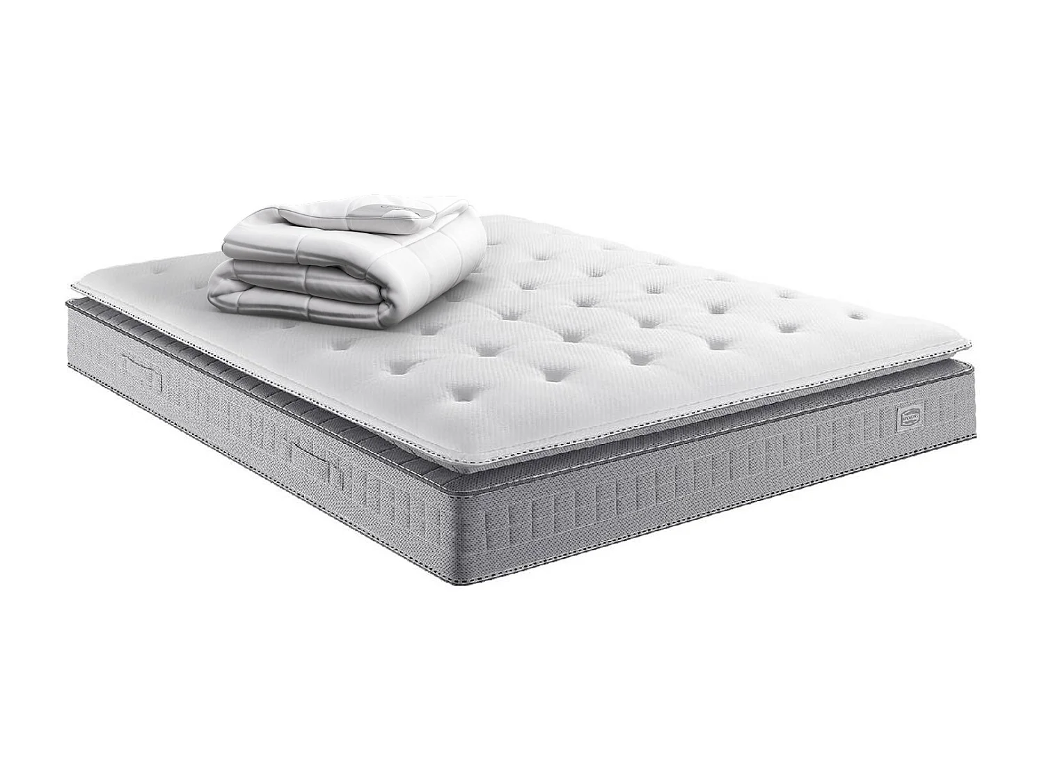 Matelas EXTENSION 180x200 matelas H29 ressort ensachés, ferme, COUETTE