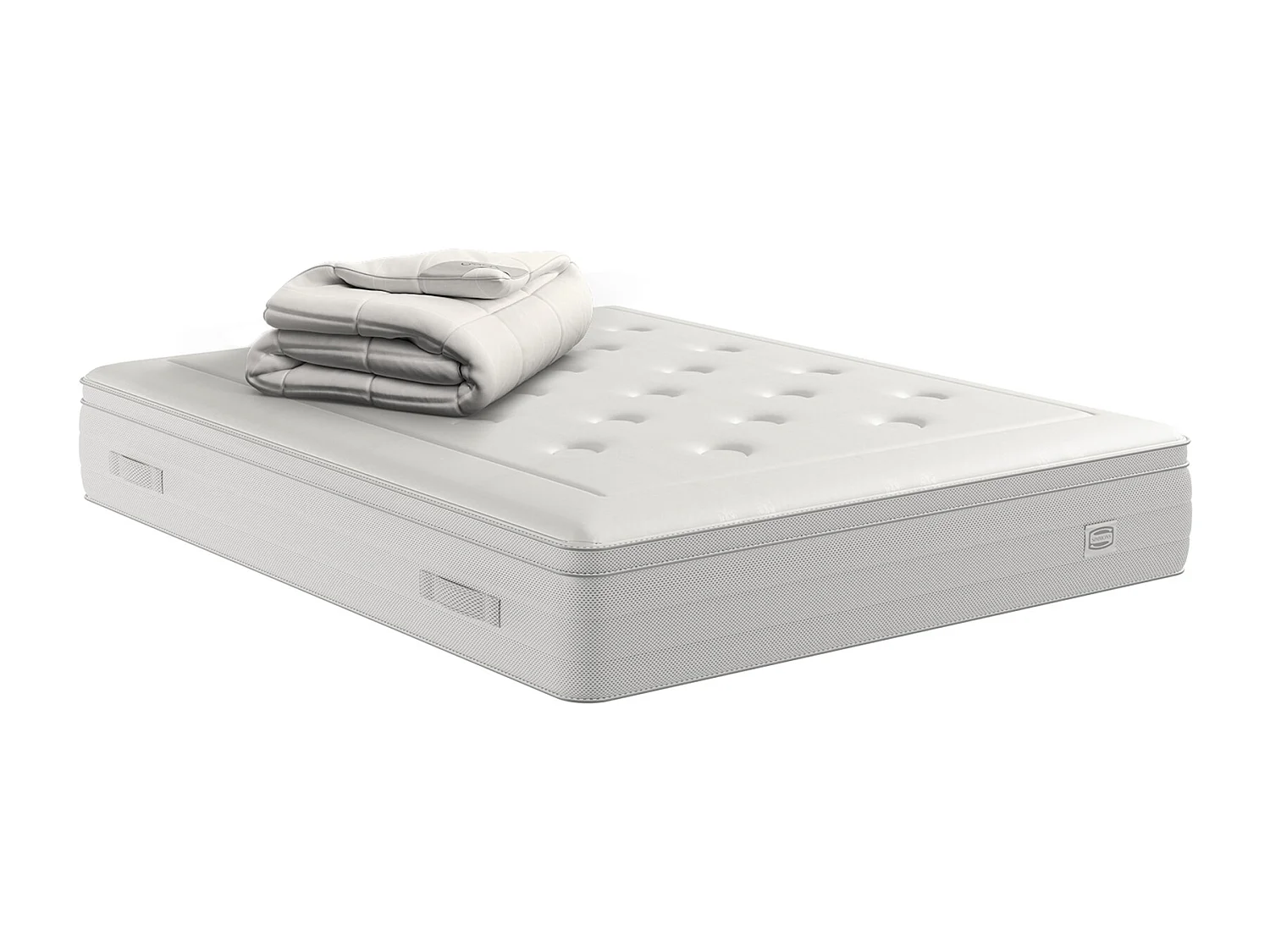 Matelas REFLEXION 140x190, ressort ensachés, ferme, H33 + COUETTE 240X220